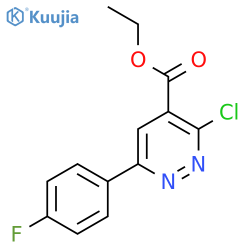 Ethyl 3-chloro-6-(4-fluorophenyl)pyridazine-4-carboxylate structure