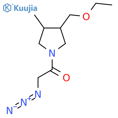 2-Azido-1-(3-(ethoxymethyl)-4-methylpyrrolidin-1-yl)ethan-1-one structure