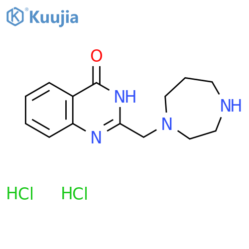 2-((1,4-diazepan-1-yl)methyl)quinazolin-4(3H)-one dihydrochloride structure