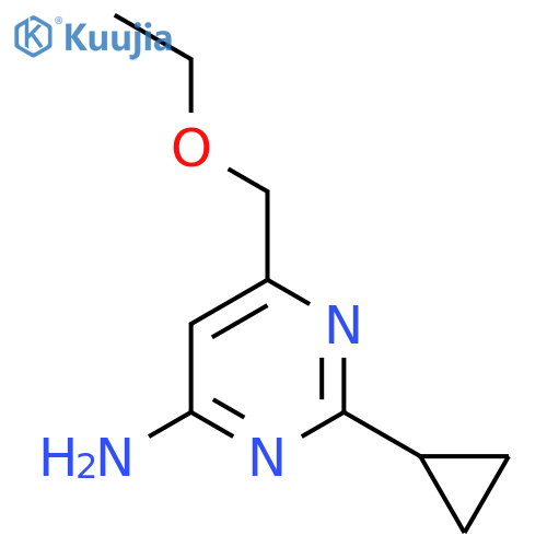2-Cyclopropyl-6-(ethoxymethyl)pyrimidin-4-amine structure