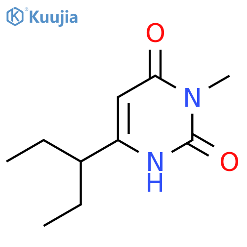 3-Methyl-6-(pentan-3-yl)-1,2,3,4-tetrahydropyrimidine-2,4-dione structure