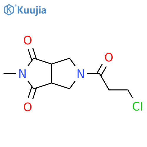 5-(3-chloropropanoyl)-2-methyltetrahydropyrrolo[3,4-c]pyrrole-1,3(2H,3aH)-dione structure
