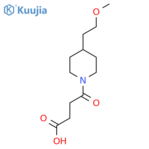 4-(4-(2-Methoxyethyl)piperidin-1-yl)-4-oxobutanoic acid structure