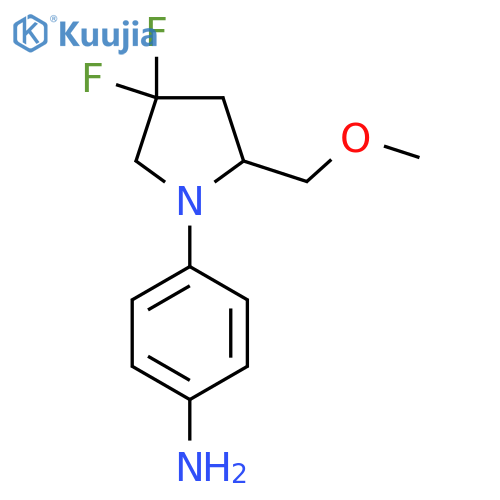 4-(4,4-Difluoro-2-(methoxymethyl)pyrrolidin-1-yl)aniline structure