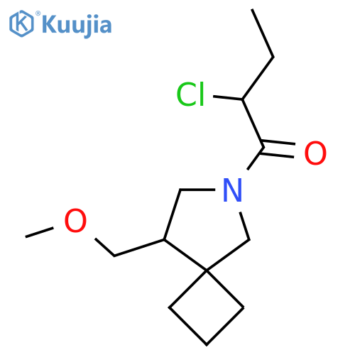 2-Chloro-1-(8-(methoxymethyl)-6-azaspiro[3.4]octan-6-yl)butan-1-one structure