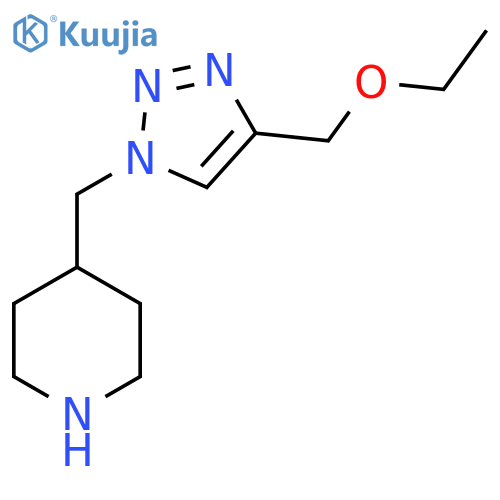 4-((4-(ethoxymethyl)-1H-1,2,3-triazol-1-yl)methyl)piperidine structure