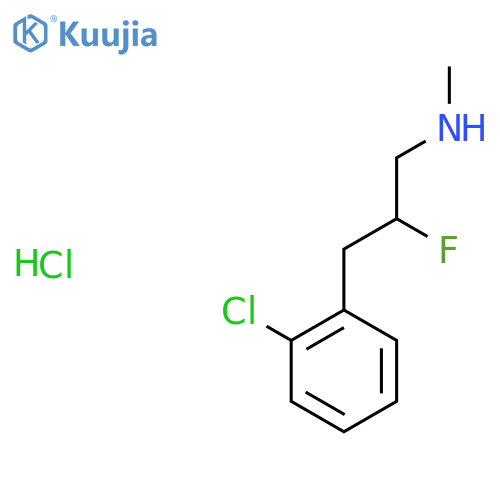 [3-(2-Chlorophenyl)-2-fluoropropyl](methyl)amine hydrochloride structure