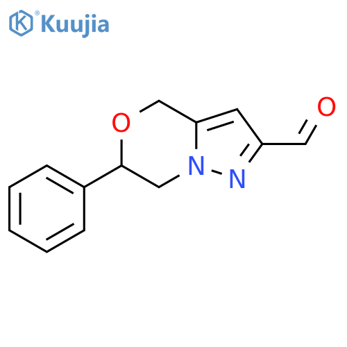 6-Phenyl-6,7-dihydro-4H-pyrazolo[5,1-c][1,4]oxazine-2-carbaldehyde structure