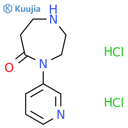 4-(Pyridin-3-yl)-1,4-diazepan-5-one dihydrochloride structure