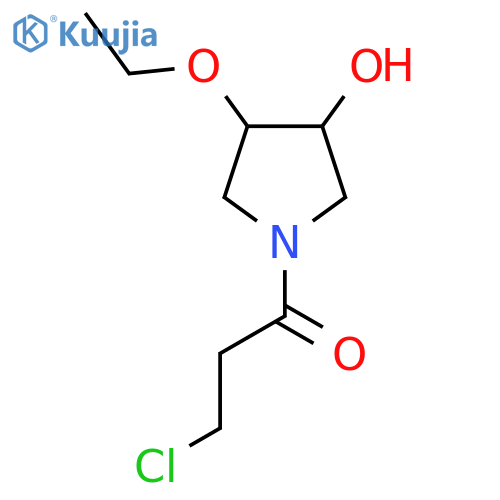 3-Chloro-1-(3-ethoxy-4-hydroxypyrrolidin-1-yl)propan-1-one structure