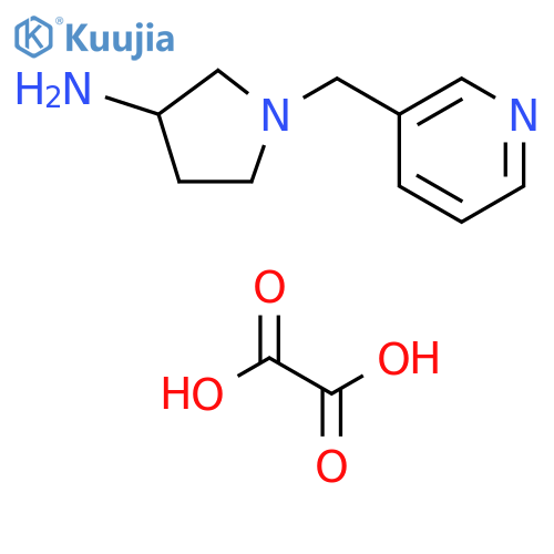 1-[(pyridin-3-yl)methyl]pyrrolidin-3-amine; oxalic acid structure