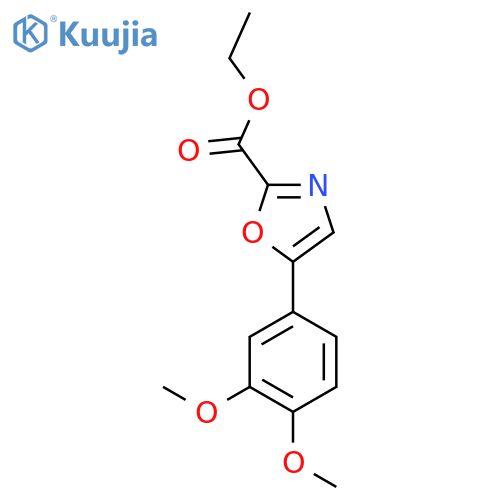 Ethyl 5-(3,4-dimethoxyphenyl)oxazole-2-carboxylate structure