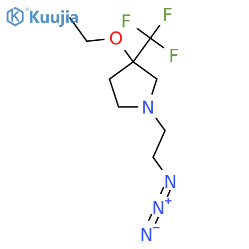 1-(2-Azidoethyl)-3-ethoxy-3-(trifluoromethyl)pyrrolidine structure