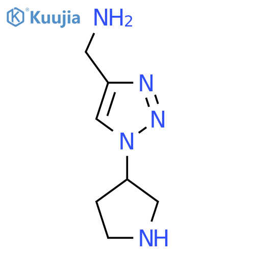 (1-(Pyrrolidin-3-yl)-1H-1,2,3-triazol-4-yl)methanamine structure