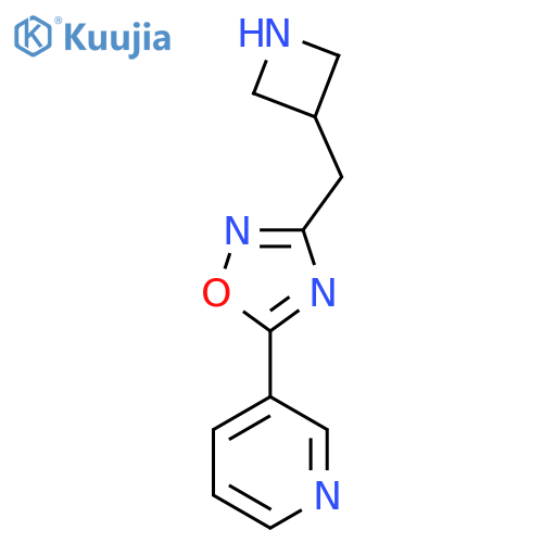 3-(Azetidin-3-ylmethyl)-5-(pyridin-3-yl)-1,2,4-oxadiazole structure