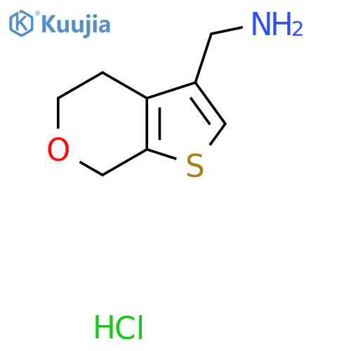 (4,7-dihydro-5H-thieno[2,3-c]pyran-3-yl)methanamine hydrochloride structure