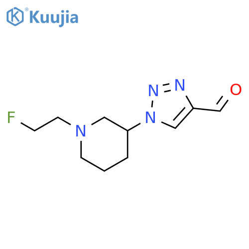 1-(1-(2-fluoroethyl)piperidin-3-yl)-1H-1,2,3-triazole-4-carbaldehyde structure