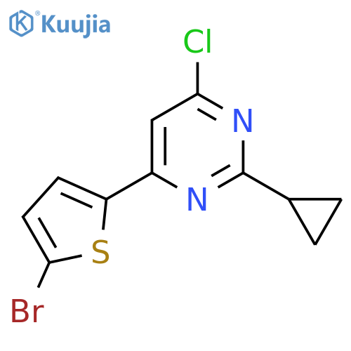 4-(5-Bromothiophen-2-yl)-6-chloro-2-cyclopropylpyrimidine structure