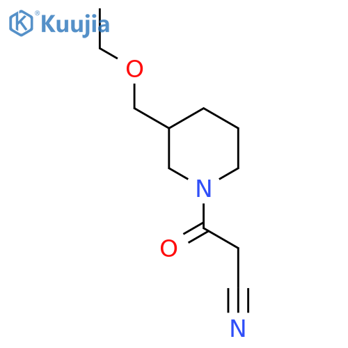 3-(3-(Ethoxymethyl)piperidin-1-yl)-3-oxopropanenitrile structure