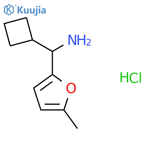 Cyclobutyl(5-methylfuran-2-yl)methanamine hydrochloride structure