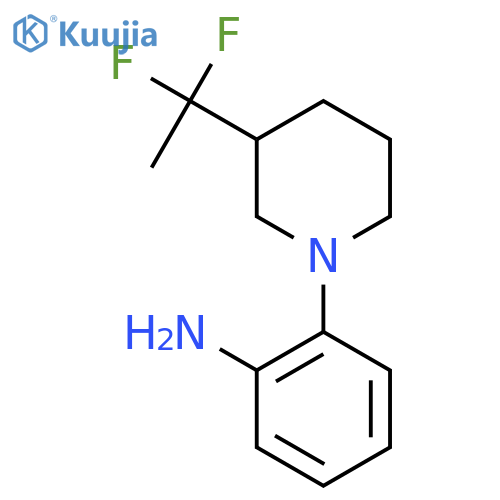 2-(3-(1,1-Difluoroethyl)piperidin-1-yl)aniline structure