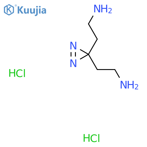 2-3-(2-aminoethyl)-3H-diazirin-3-ylethan-1-amine dihydrochloride structure