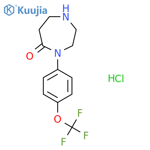 4-[4-(Trifluoromethoxy)phenyl]-1,4-diazepan-5-one hydrochloride structure