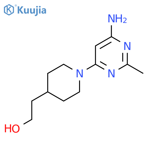 2-(1-(6-Amino-2-methylpyrimidin-4-yl)piperidin-4-yl)ethan-1-ol structure