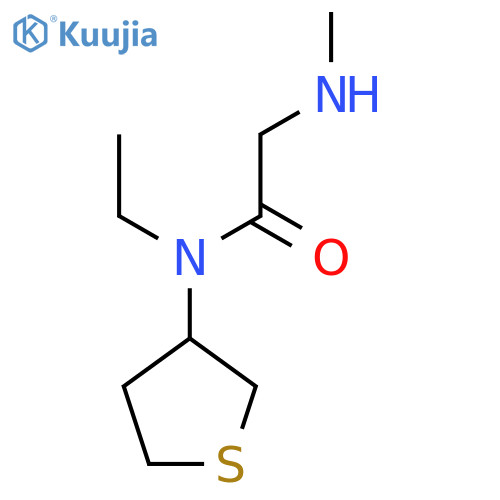 N-Ethyl-2-(methylamino)-N-(tetrahydrothiophen-3-yl)acetamide structure