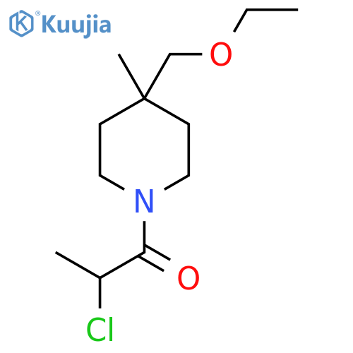 2-Chloro-1-(4-(ethoxymethyl)-4-methylpiperidin-1-yl)propan-1-one structure