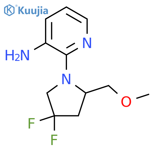 2-(4,4-Difluoro-2-(methoxymethyl)pyrrolidin-1-yl)pyridin-3-amine structure