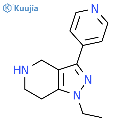 1-ethyl-3-(pyridin-4-yl)-4,5,6,7-tetrahydro-1H-pyrazolo[4,3-c]pyridine structure