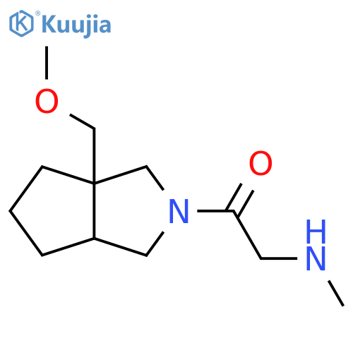 1-(3a-(Methoxymethyl)hexahydrocyclopenta[c]pyrrol-2(1H)-yl)-2-(methylamino)ethan-1-one structure