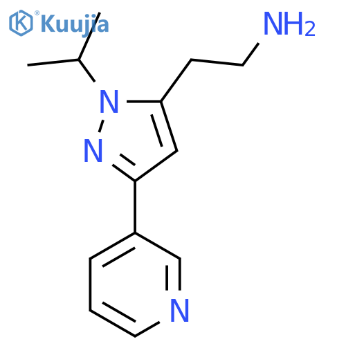 2-(1-isopropyl-3-(pyridin-3-yl)-1H-pyrazol-5-yl)ethan-1-amine structure