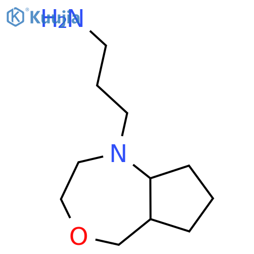 3-(Octahydro-1H-cyclopenta[e][1,4]oxazepin-1-yl)propan-1-amine structure