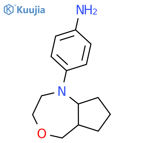 4-(Octahydro-1H-cyclopenta[e][1,4]oxazepin-1-yl)aniline structure