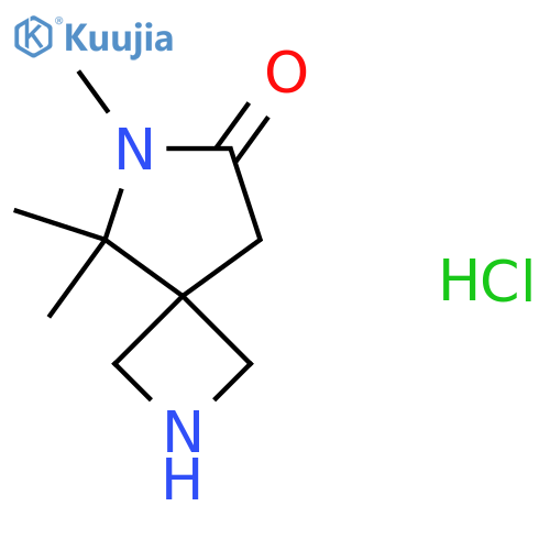 5,5,6-Trimethyl-2,6-diazaspiro[3.4]octan-7-one hydrochloride structure