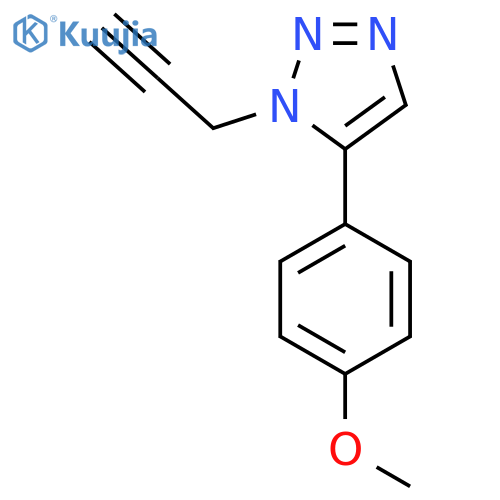 5-(4-methoxyphenyl)-1-(prop-2-yn-1-yl)-1H-1,2,3-triazole structure