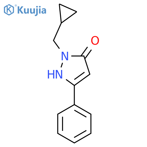 1-(cyclopropylmethyl)-3-phenyl-1H-pyrazol-5-ol structure