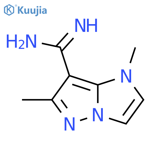 1,6-dimethyl-1H-imidazo[1,2-b]pyrazole-7-carboximidamide structure