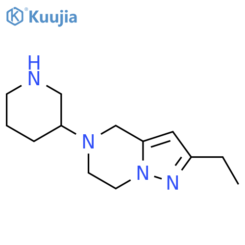 2-Ethyl-5-(piperidin-3-yl)-4,5,6,7-tetrahydropyrazolo[1,5-a]pyrazine structure