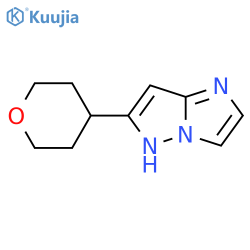 6-(Tetrahydro-2H-pyran-4-yl)-1H-imidazo[1,2-b]pyrazole structure