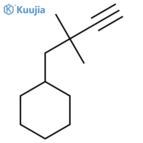 (2,2-Dimethylbut-3-yn-1-yl)cyclohexane structure
