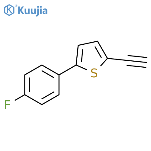 Thiophene, 2-ethynyl-5-(4-fluorophenyl)- structure