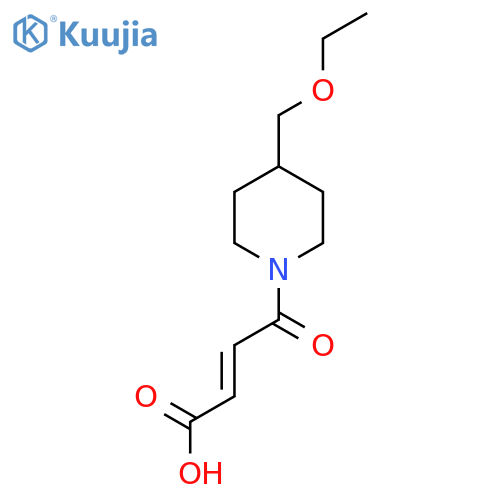 (E)-4-(4-(ethoxymethyl)piperidin-1-yl)-4-oxobut-2-enoic acid structure