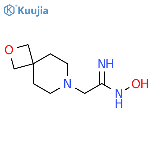 (Z)-N'-hydroxy-2-(2-oxa-7-azaspiro[3.5]nonan-7-yl)acetimidamide structure