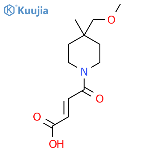 (E)-4-(4-(methoxymethyl)-4-methylpiperidin-1-yl)-4-oxobut-2-enoic acid structure