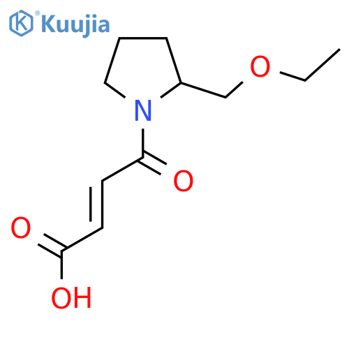 (E)-4-(2-(ethoxymethyl)pyrrolidin-1-yl)-4-oxobut-2-enoic acid structure