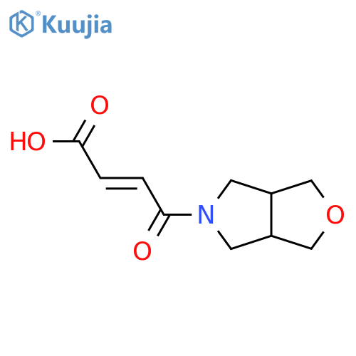 (E)-4-oxo-4-(tetrahydro-1H-furo[3,4-c]pyrrol-5(3H)-yl)but-2-enoic acid structure