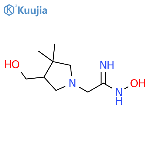 (Z)-N'-hydroxy-2-(4-(hydroxymethyl)-3,3-dimethylpyrrolidin-1-yl)acetimidamide structure